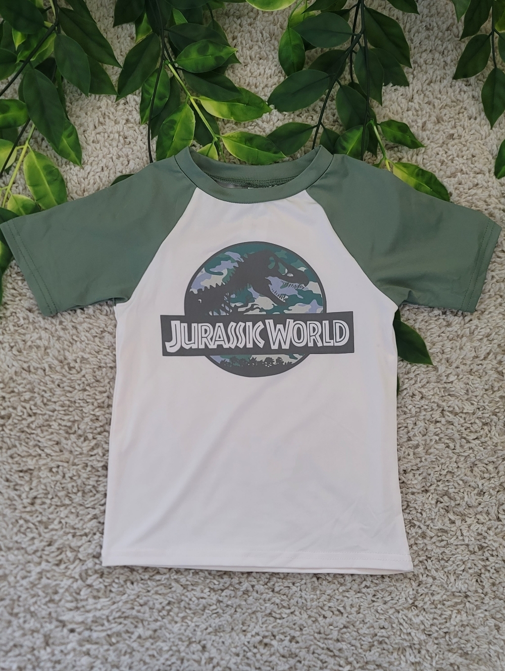 Toddler Boy Jurassic World Swim Shirt (3T)